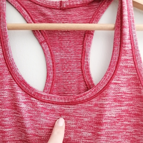 Lululemon Swiftly Tech Tank Top Heathered Cranberry Red 4 - Picture 4 of 16